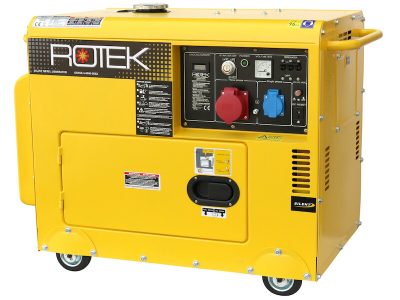 Dīzeļdegvielas strāvas ģenerators Rotek 5,5 kVA - 400V (230V), 50 Hz