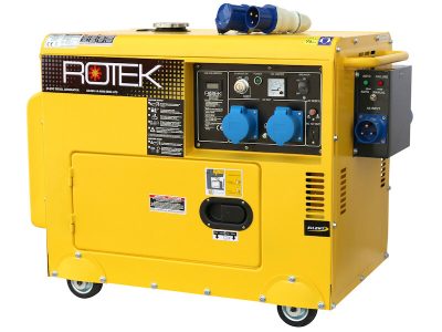 Dīzeļdegvielas strāvas ģenerators Rotek 5,5 kVA – 230V, 50 Hz ar ATS sistēmu