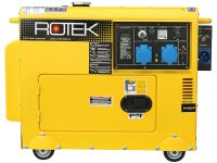 Dīzeļdegvielas strāvas ģenerators Rotek 5,5 kVA – 230V, 50 Hz ar ATS sistēmu