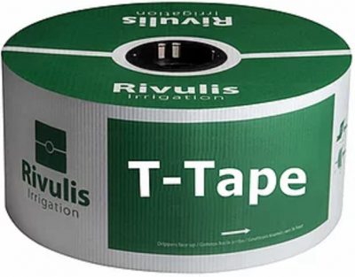Pilienlaistīšanas lente T-tape - 2300 m - Ø 16 mm - 20 cm - 0,20 mm - 0.5 l/st